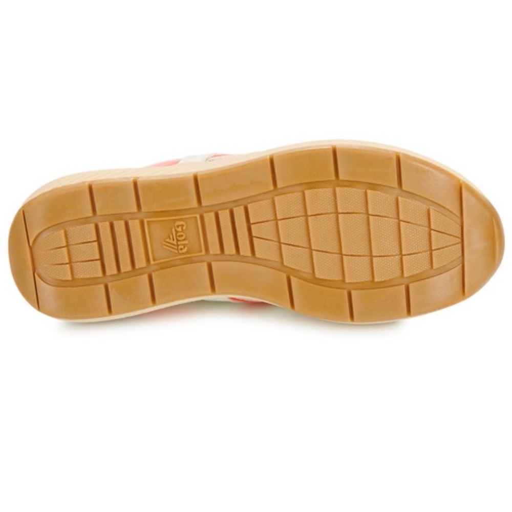 Gola Raven CLB516 Retro Sneakers Suede Wheat Coral Pink Royal Purple US 9 Box - Picture 14 of 15